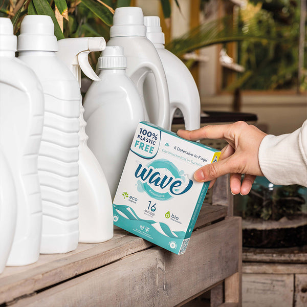 Wave Classic ленти за пране | Wave Sensitive ленти за пране хипоалергични без аромат | Перилни кърпички за цветно и бяло пране | Натурални кърпички за пране | Laundry detergent sheets | AmorLife | Wave Washing | Made in Italy