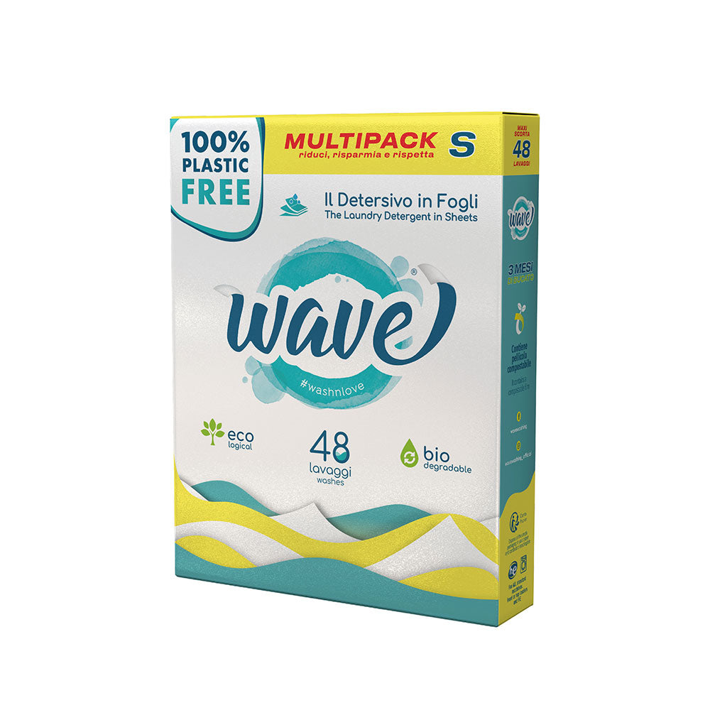 Wave Classic ленти за пране | Wave Sensitive ленти за пране хипоалергични без аромат | Перилни кърпички за цветно и бяло пране | Натурални кърпички за пране | Laundry detergent sheets | AmorLife | Wave Washing | Made in Italy