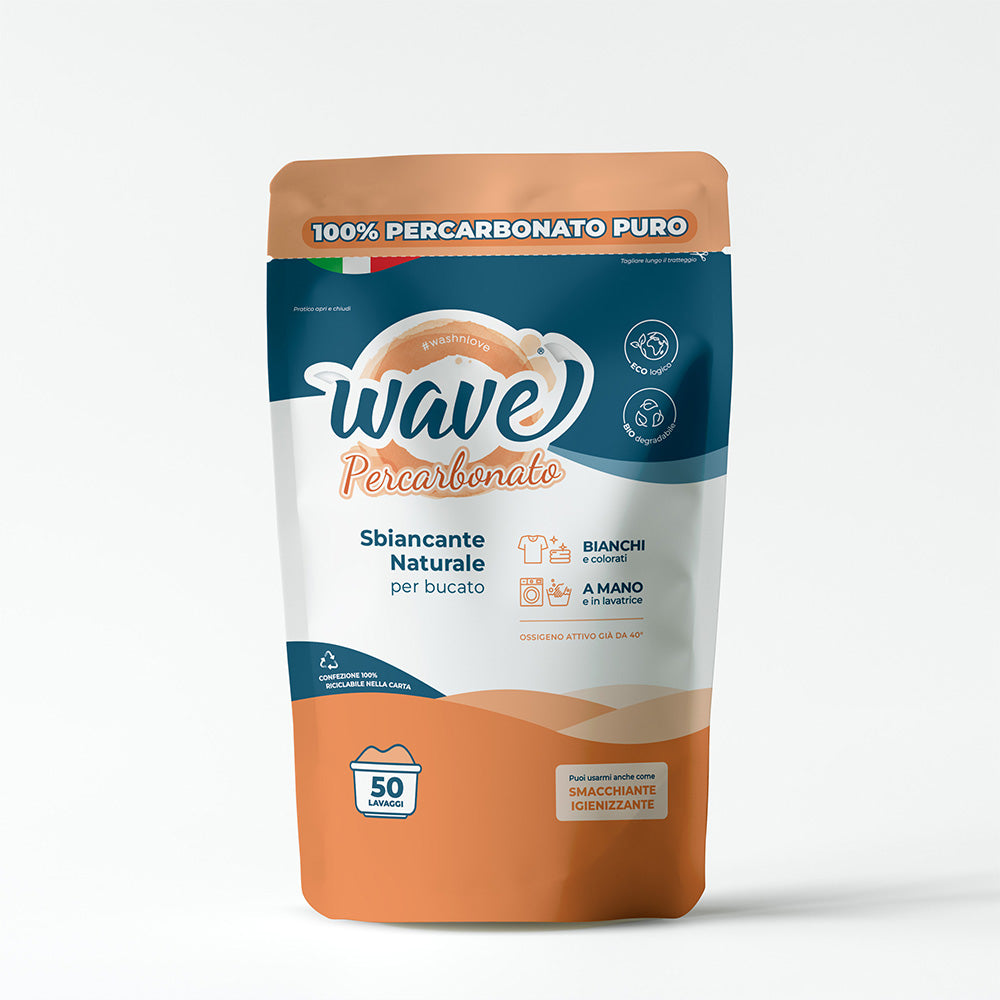 Wave Percarbonato еко препарат срещу петна, натриев перкарбонат | AmorLife | Wave Washing | Made in Italy