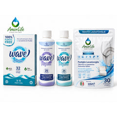 AmorLife комплект Ежедневно ухание и блясък – Wave Classic, два парфюма за пране и таблетки за съдомиялна